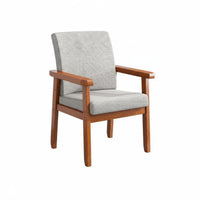 With Armrests Upholstered Dining Armchair Soft Padded Seat Fabric Dining Armchair Cushioned spinerest Desk Chair Thick Cushioning for Home Office Workers, Students, Homeowners, Study Room, Bedroom, Kitchen
