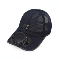 Baseball Cap with Fan UPF 50+ Solar Fan Hat Breathable Ventilated for Fishing, Gardening
