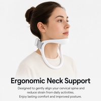 Neck Brace, Adjustable Neck Stretcher for Forward Head Posture Correction Synthetic Neck Support for Hunchback Relief