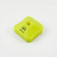 10 Pieces Bright Yellow Flat Marker Discs Stackable Soccer Training Markers Versatile Flat Cones with Center Hole Lightweight for Schools
