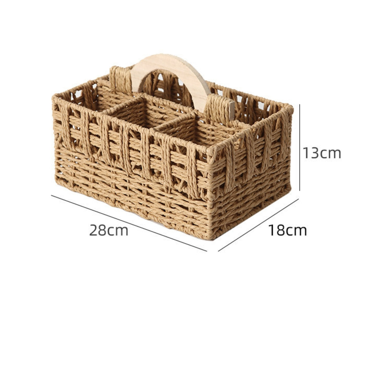 Woven Rope Storage Container Portable Rope Storage Container with Handle