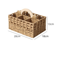 Woven Rope Storage Container Portable Rope Storage Container with Handle