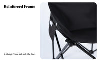 Foldable Low-Slung Folding Chair Lightweight Portable Seat Quick Setup stretchdoor Furniture with storage pocket for Anglers, Campers, Beachon the moveers, Fishing, Camping, stretchdoor meal, stretchdoor meals