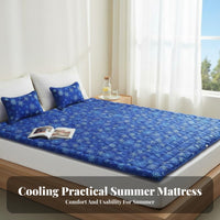 Cooling Water Mattress Leak-Resistant Summer Cooling Bed Mat No Electricity Required Water-Filled Bed Pad for Hot Sleepers, Dorm Room