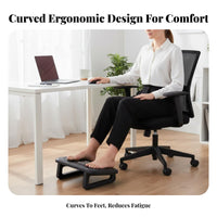 Improves Posture Rocking Footrest Massage Texture Foot Stool Quiet Operation Leg Rest Anti-Slip Base for telecommuting Workers, Students, video game enthusiasts, Under Desk, Home, Study Room, Gaming
