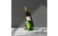 Frog Beverage Bottle Holder Decorative Resin Frog Sculpture Creature Figurine Beverage Stand Funny Home Decor Sturdy