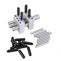 Handheld Metal Vise Peg Holes Mini Bench Vise Clamping Rods Hand Tool