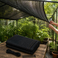 Heavy-Duty Black Sun Shade Net for Garden, Greenhouse, and Agriculture - UV Protection and Dustproof