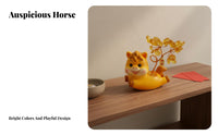 Astrological Horse Ornament Ideal Housewarming Gift Desktop Horse Sculpture Creative Design House Decoration for Homeowners, Friends, Entryway, Home