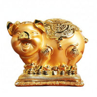 Piggy Bank Desktop Display Resin Pig Bank Cute Household Decor