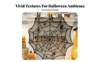 arachnidweb Tablecloth Creates Spooky Atmosphere arachnid Web Doily Lace Design