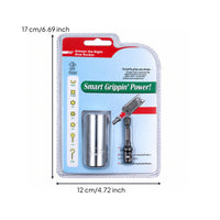 2 Pieces Socket Adapter with Extension Rod Multi-Point Socket Adapter Reliable