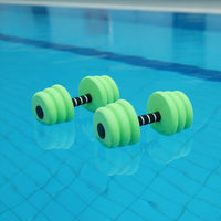 Water Aerobics Dumbbells Molded Aquatic Exercise Dumbbells Lightweight Aquatic Hand Buoys for Beginners