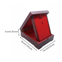Easel Back Stand Wooden Medal Display Box Hidden Ribbon Storage Long-Distance Race Medal Holder Case Dustproof Presentation Container for Collectors, Athletes