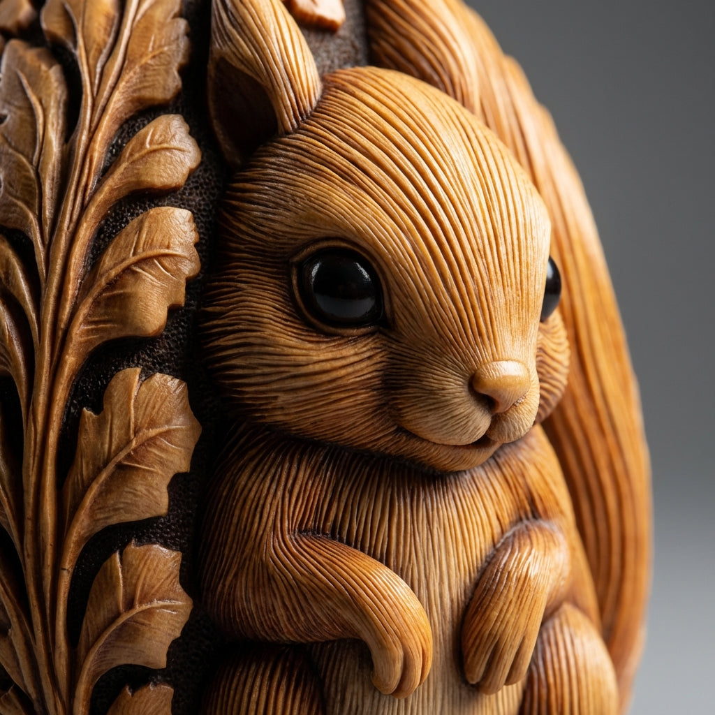 Decorative Easter Egg Unique Gift Carved Animal Egg Detailed Craftsmanship Resin Animal Sculpture for Collectors, Families, Home Decor, Office, Shelf