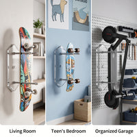 Display Bracket with Hexagonal Base Transparent Acrylic Wall Bracket Acrylic Display Mount Screw-Mounted Compact for Collectors