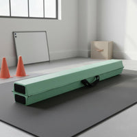 Foldable Balance Beam Dense Foam Core Soft Practice Beam Shock Absorbing for Beginners, Gymnasts, Home, Gym