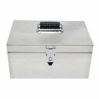 Heavy-Duty Combination Lock Box Large Capacity Portable Safe Box with Handle Lockable Case Donation Slot for Business Owners, Event Organizers, Office, Market Stall, Retail Shop, Dorm Room