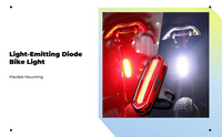 USB rechargeable waterproof tail light