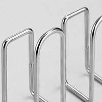 Stainless Steel Pan Lid Holder for Cupboard, Wall Mounted Pot Lid Rack, Drill U-Shaped Pan Organiser, Modern Polished Silver Kitchen Storage