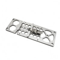 Repeatable Cuts Track Saw Guide Plate Perforated Right-Angle Cutting Guide Metal Track Saw System Angled