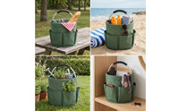 Basket with Pockets Portable Foldable Basket with Pockets Space-Saving