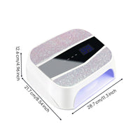 LED Nail Lamp Fast Curing Gel Nail Lamp with Smart Sensor Dryer Dual Wavelength Touch Control for Manicurists, Home DIY