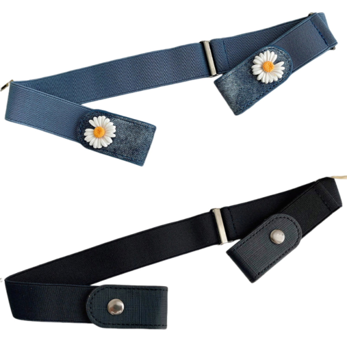 2 Pieces No Buckle Belt Comfortable Elastic Belt Waistband Hassleunrestricted Lightweight for Children, Daily Wear, Travel
