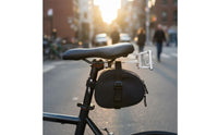 304 Stainless Steel Bike Rear Rack Mount Adapter Universal Fit Cycle Saddle Bag Mount Easy to Install for Commuting, Cycling