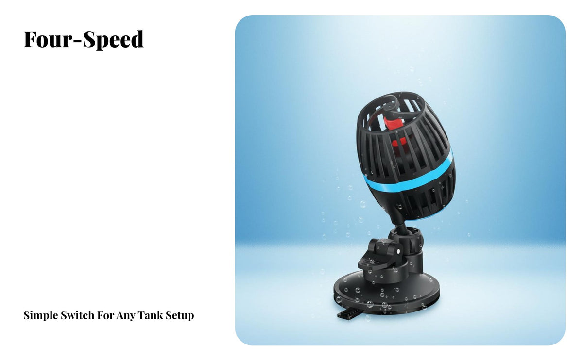 Mini Wave Pump Compact Design Aquarium Water Circulator Adjustable Current Fish Tank Circulation Pump for Saltwater Aquarists