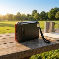 Carry Strap Multi-Band Bluetooth Radio Display Window Home Electronics USB Cable Sound Gadget Battery Powered