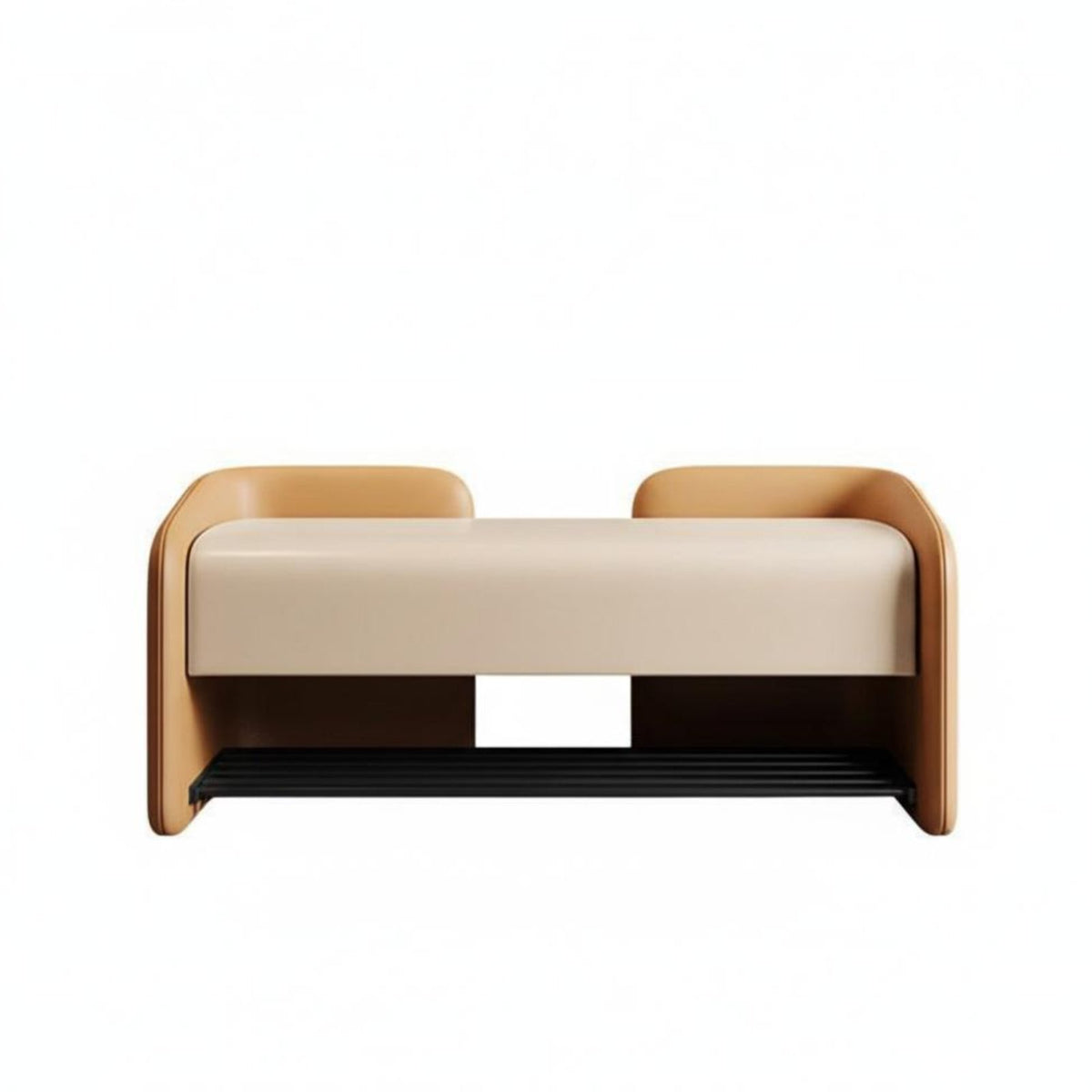 Padded Shoe Rack Bench Multi-Functional Upholstered Shoe Rack Comfortable Seat Padding Modern Design for Apartment Dwellers