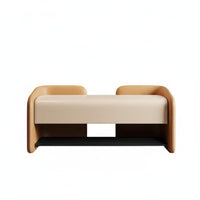 Padded Shoe Rack Bench Multi-Functional Upholstered Shoe Rack Comfortable Seat Padding Modern Design for Apartment Dwellers