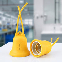 Ceiling Light for Garage Lighting and Garden Lighting, Waterproof Ceramic E27 Lamp Holder with Cord, Round Shape Screw Bulb Fitting, 220V 80g