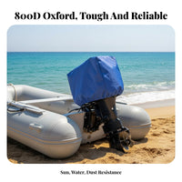 Outboard Motor Cover Waterproof Outboard Engine Cowling Protector Dustproof Heavy Duty Boat Motor Cover for Mariners, Outdoor Storage, Marina, Mooring