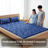 Non-Electric Cooling Water Bed Reusable Water Mattress Pad No Refrigeration Needed Summer Cooling Bed Mat Energy Saving for Couples, Students, Dormitory
