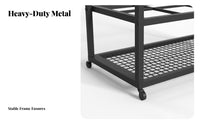 Space-Saving Exercise Mat Storage Rack Large Capacity Exercise Studio Display Rack Heavy-Duty Home Gym Equipment Shelf With Wheels for School
