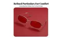 Exaggerated Look Triangular winged frame Sunglasses Vintage design Narrow winged frame Glasses Lightweight Frame sunglasses sun protective Protection for design enthusiasts, Young Adults, Parties, Holiday Events, Music concerts, Photo Shoots