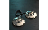 Cymbals with Strap Handcrafted Hand Cymbals Bright Percussion for Practitioners, Meditation