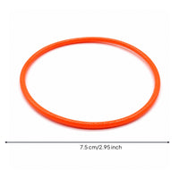 Rubber Sealing Loop Replacement Seal Sealing Loop Gasket Orange Leakproof for Machine Maintenance