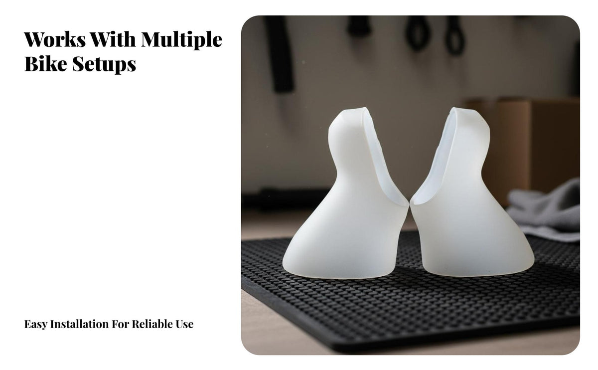2 Pieces Silicone Gear Selector Hood Cover Soft & Comfortable Cycle Bike Brake Hoods Silicone Gear Selector Sleeves Flexible And