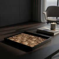 Rectangular Tray Versatile Rectangular Tray with Faux Stylish for Vanity