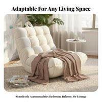 Fullphysique Support design Lounger Lowsilhouette Erand movenomic Floor Lounger Soft Fabric Upholstery Lounge Chair Adjustable Backrest for Students, Young Adults, Readers, Bedroom, studying alcove, Dorm Room, Apartment