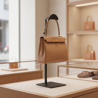 Adjustable-Height Handbag Display Stand Freestanding Purse Display Stand Metal Handbag Holder Countertop for Boutiques, Photographers, Retail Stores, Closets, Live Broadcasting