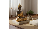 Buddha Statue Thai Style Buddha Decor Statue Handmade House Decoration for Entryway, Living Room