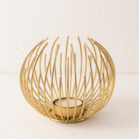 Airy Candle Holder with Cup Base Metal Wire Candle Holder Elegant Tabletop Accent Decorative for Dining Table, Candlelight Dinner