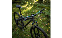 Sturdy Mountain Bike Riser Bar Curved Design Mountain Bicycle Riser Handlebar Cut down Marks Aluminum Alloy Cycle Bar Lightweight for Trail-Trail Riding