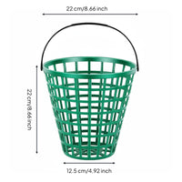 Golf Ball Picker Basket Easy to Carry Golf Practice Ball Basket opening Grid Design Training Gear for Driving Range