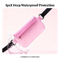 Waterproof Phone Waist Pouch Touchscreen Compatible Waterproof Phone Holder Large Capacity for Beachgoers, Journeyers, Snorkeling, Boating, Rainy Days