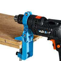 Aluminum Alloy Drill Fixed Stand Clamp Mount Drill Clamping Stand Hex Key Included for Workbench